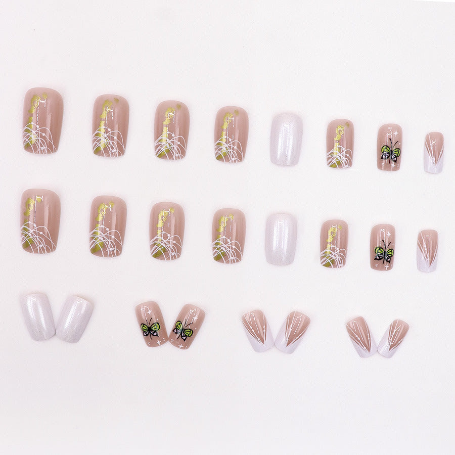 Aurora Gold Foil Nail Stickers 24 Pieces Sticker for Stylish Manicures - Teleplus aurora gold foil nail sticker