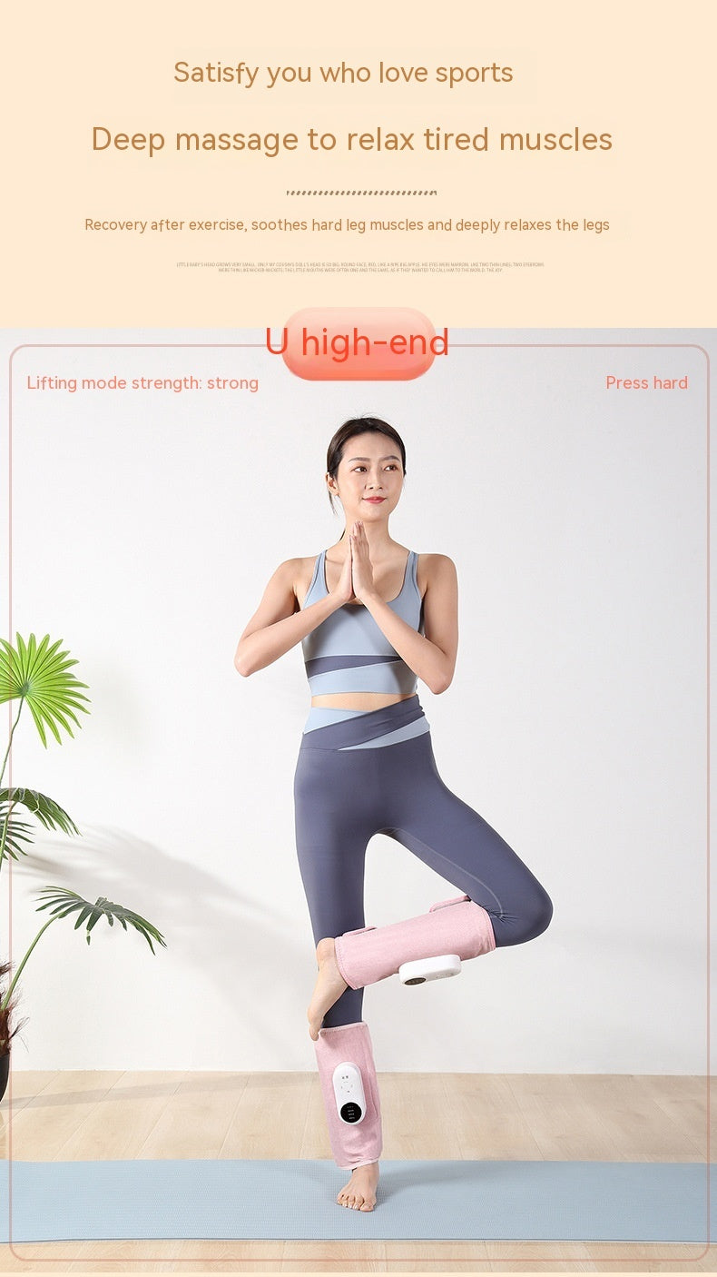 Automatic Air Bag Heated Calf Massage Massager with Rotation and Leg Strap - Teleplus Heating automatic air bag heating