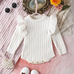 Autumn And Winter Baby Girl Knitted Sweater Fashion Jumpsuit Romper - Snug as a Bug in Autumn Winter Baby Jumpsuit Fun