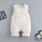 Autumn And Winter Clothing Fleece-lined Quilted Outwear Newborn Overalls - Fleece-Lined Baby Overalls for Cold Weather