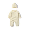 Autumn And Winter Knitted Onesie Hemp Hemp Ha Yi - Beige