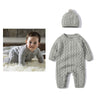 Autumn And Winter Knitted Onesie Hemp Hemp Ha Yi - Grey