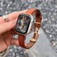 Autumn And Winter Korean Butterfly Buckle Genuine Leather Watch Strap - Korean Butterfly Buckle-Leather Watch Strap