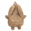 Autumn And Winter Plush Backpack With Large Capacity - Khaki