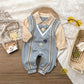 Autumn Baby One Month Old Jumpsuit Baby Boy Korean Style Long Sleeve - Autumn Baby Boy Korean Style Long Sleeve Jumpsuit