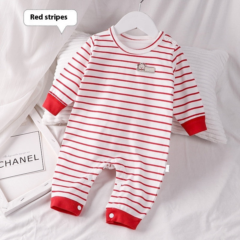 Autumn Clothing Pure Cotton Baby Rompers Pajamas - Autumn Cotton Baby Rompers and Pajamas Collection