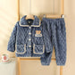 Autumn Flannel Pajamas for Kids in Multiple Colors and Sizes - Teleplus pajamas autumn flannel home