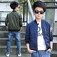 Autumn Korean Version Medium Short Jacket in Green and Navy Blue Sizes 120-170cm - Teleplus autumn korean version