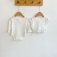 Autumn Solid Triangle Baby Solid Bodysuit - Autumn Triangle Baby Bodysuit in Cotton Fabric