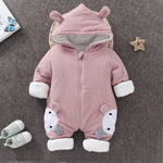 Autumn Winter Coat Jumpsuit Baby Clothing Newborn Snowsuit Boy Warm Romper Down Cotton Jackets Girl Snow clothes