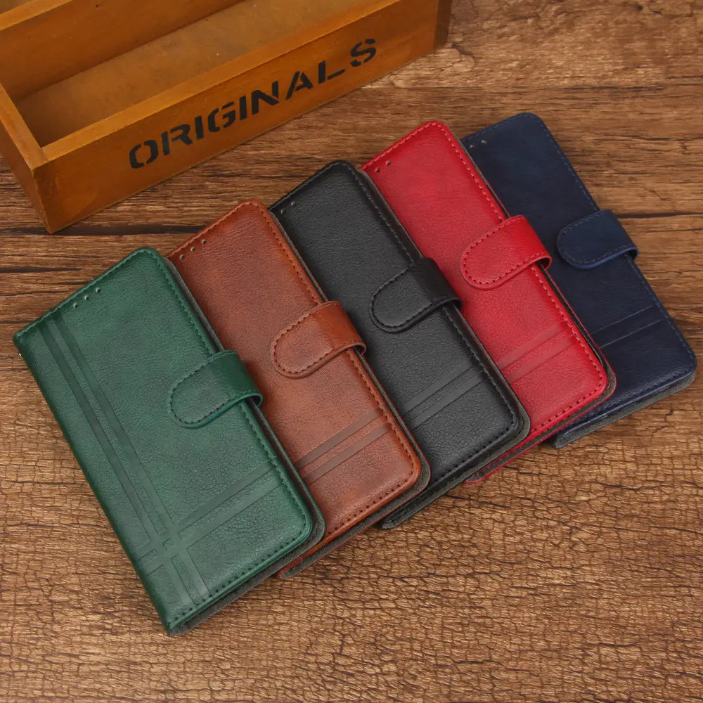 Embossed Flip Business Card Wallet Protective Cover