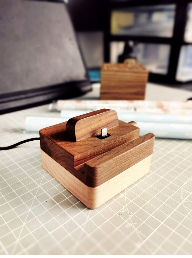 Wooden Mobile Phone Charging Base - Wooden Charging Base for Phones That Love Nature