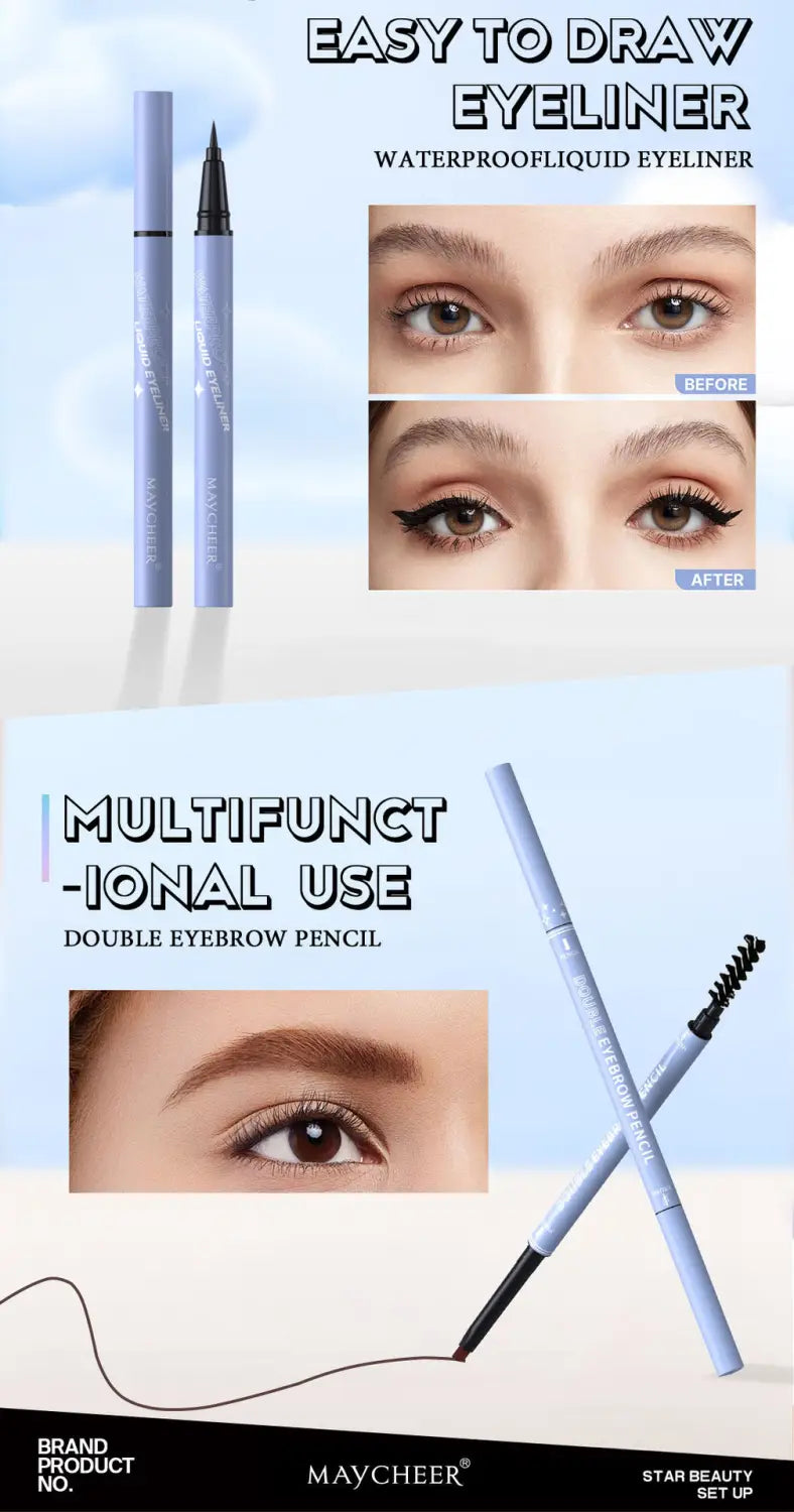 Blue Heart-to-Heart Beauty Kit with Mascara and Makeup Set