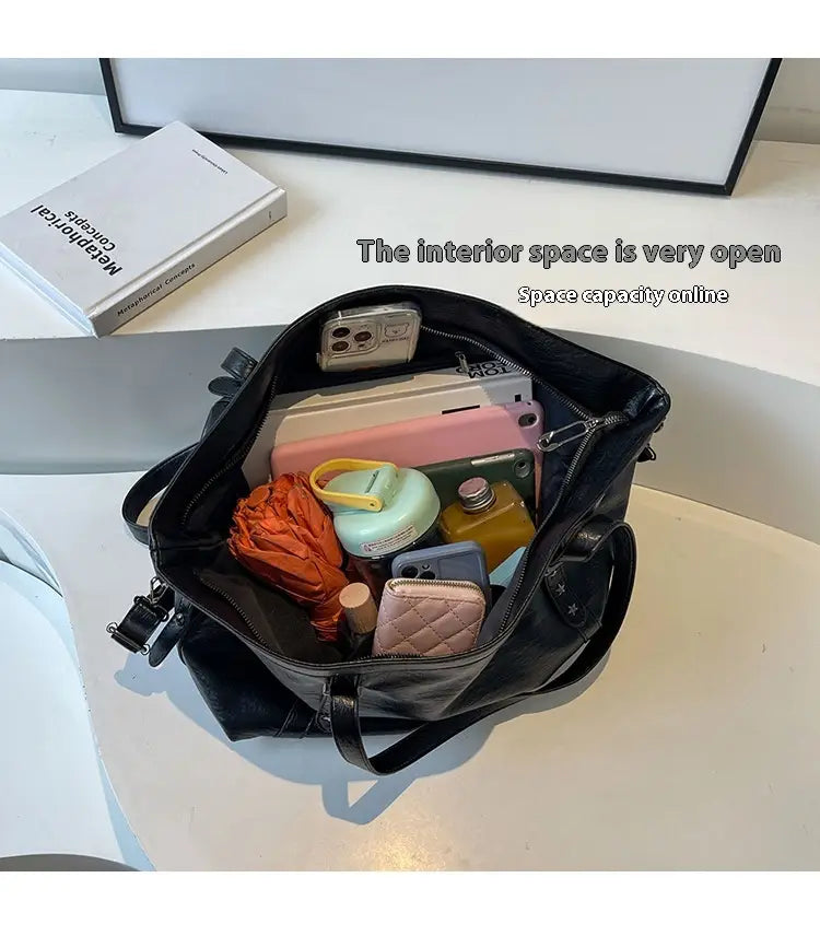 PU Leder Horizontal Square File Tasche mit Reißverschluss für das tägliche Büro