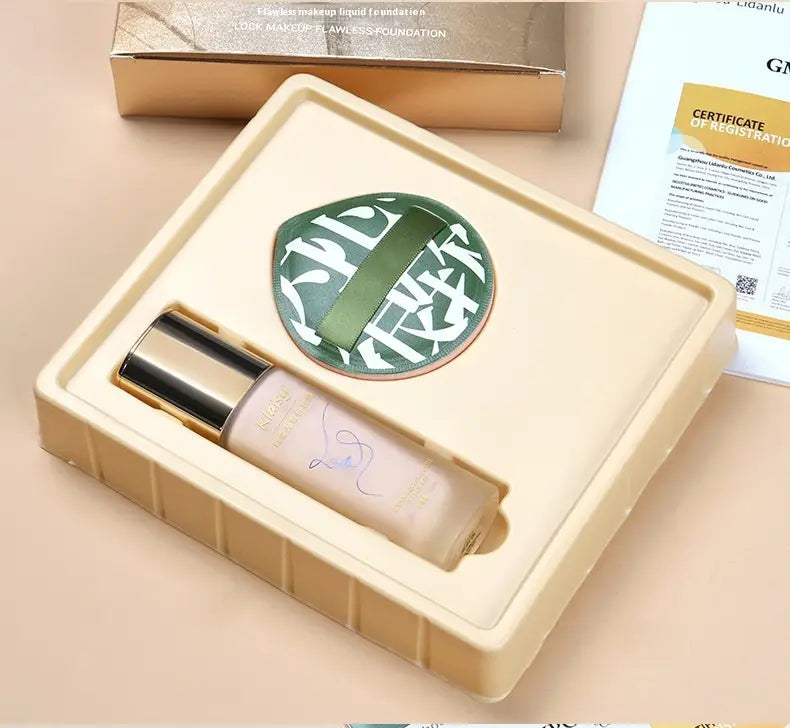 Klaisy Lock Makeup Flawless Liquid Foundation for Natural and Bright Skin