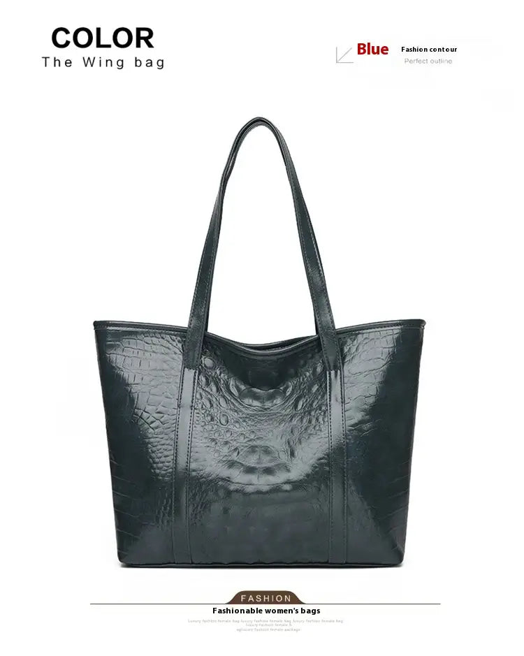 Sac à bandoulière PU à motif de crocodile avec sac à main plusieurs couleurs de poche 3D