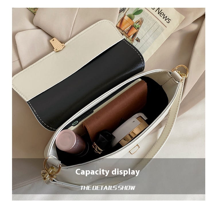 PU Leder Achselstasche mittelschwerer Schulterbeutel für Frauen mit Telefontasche