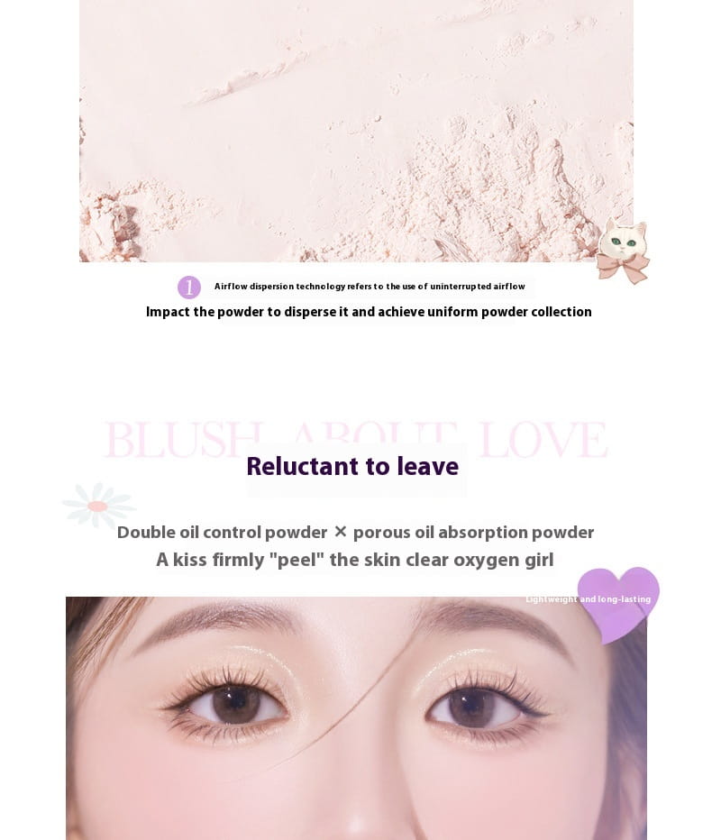 Blusher Plate x1pc with Brush for Oily Dry Sensitive and Mixed Skin Types