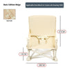 Silla de picnic para bebé, silla portátil plegable para exteriores, playa, camping, fotografía, aprendizaje, mesa de comedor junto al mar  - Beige Pequeño Sin Placa WZ6