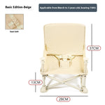 Baby Picnic Chair Outdoor Beach Camping Stool Portable Folding Photography Learning Seaside Dining Table - Chair