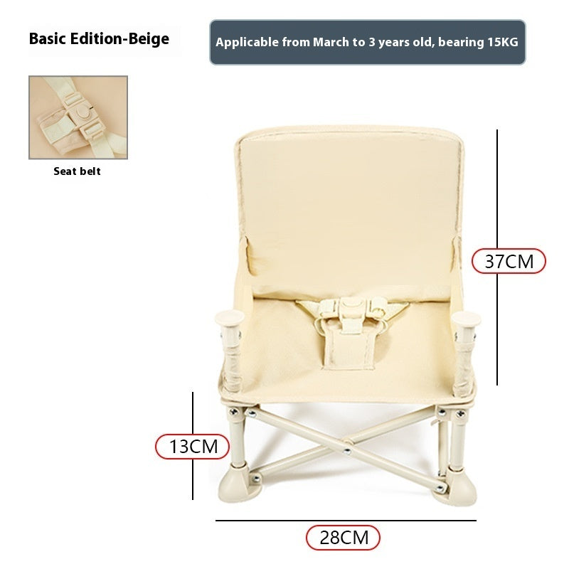 Baby Picnic Chair Outdoor Beach Camping Stool Portable Folding Photography Learning Seaside Dining Table - Chair