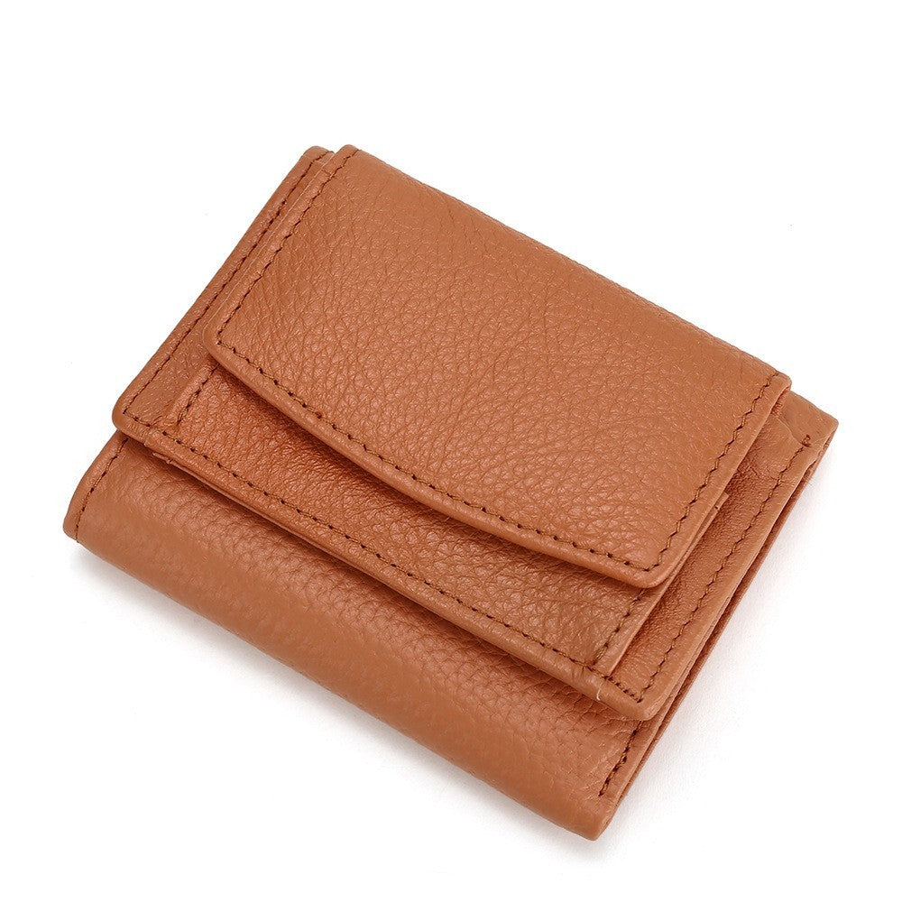 Minimalist And Creative Multi Card Mini Leather Wallet - Wallets So Chic It Should Be Wearing Light Purple