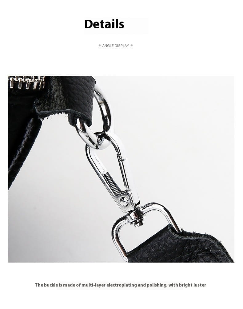 Elegant Solid Colour Genuine Leather Crossbody Bag for Fashion and Comfort