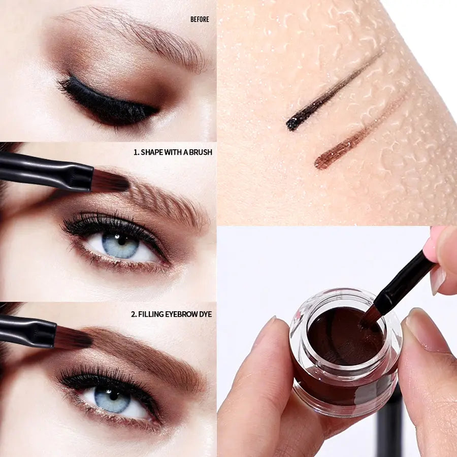 Eyeliner Eyebrow Pencil 2g Waterproof Long Lasting Brown Black Liquid Makeup