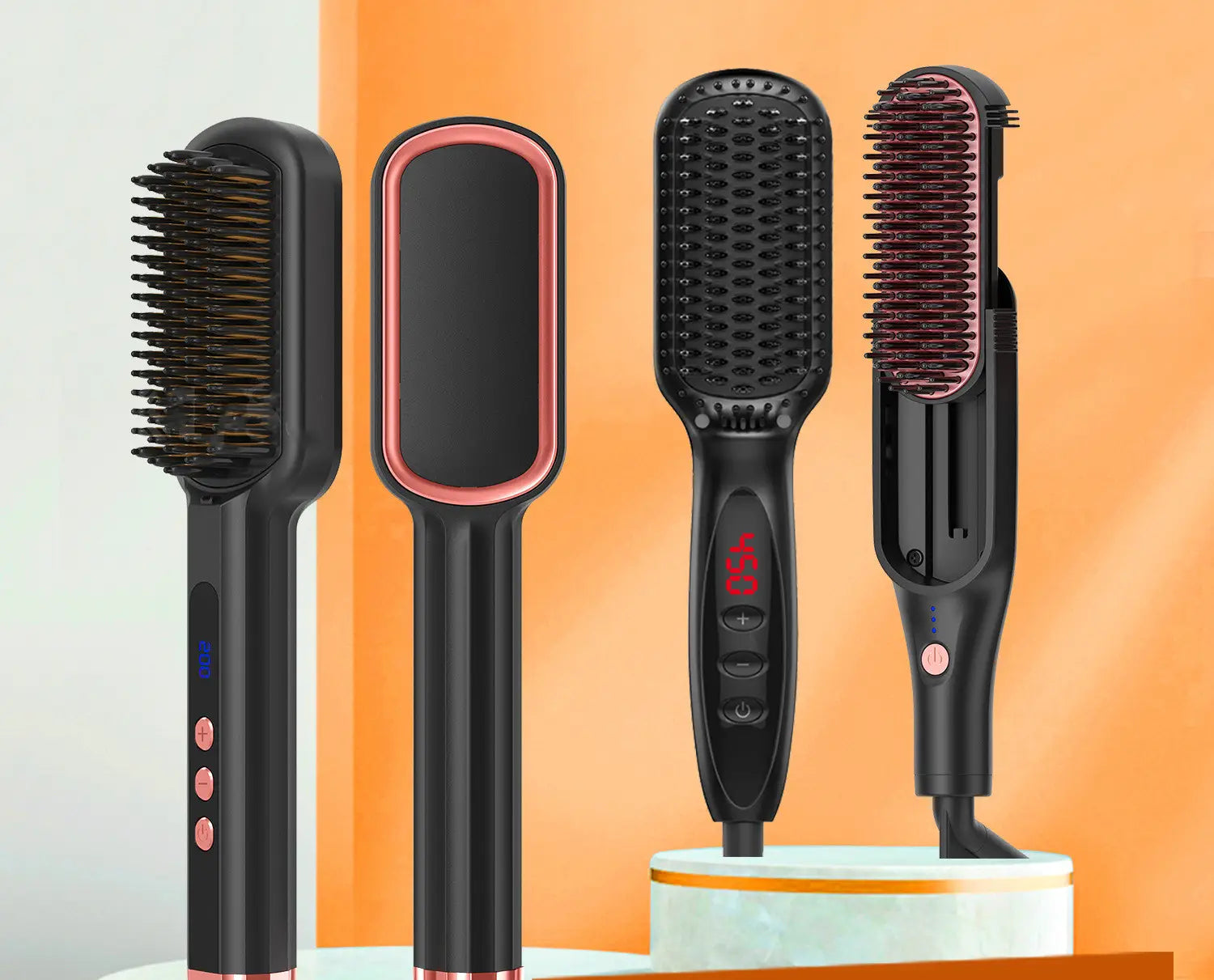 Multifunctional Hair Straightener and Curling Iron with Tourmaline Ceramic Technology