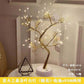 LED Night Light Mini Christmas Tree Copper Wire Garland Lamp för barn hem sovrum dekoration dekor fairy ljus semesterbelysning