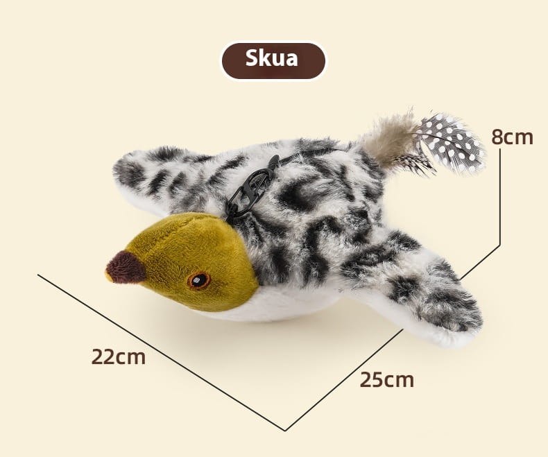 Kaugjuhtimisversioon pehme sametlindu lemmikloomade mänguasja usb laadimine interaktiivne