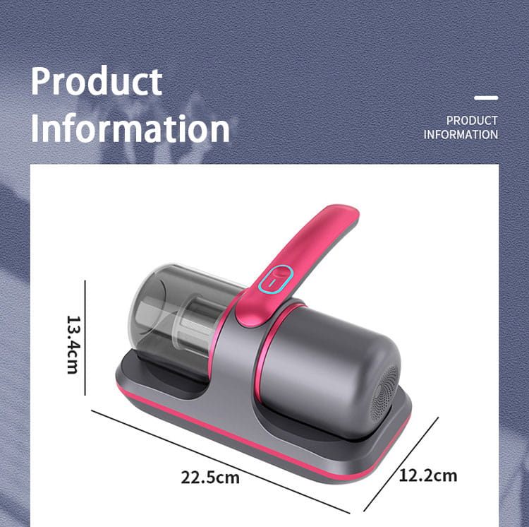 Cordless Bed Vacuum Cleaner for Dust Mite Removal and Home