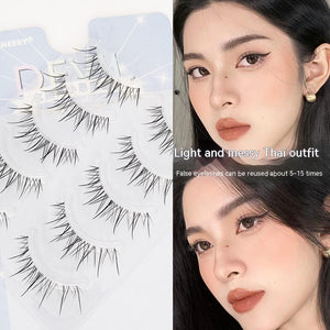 Little Devil Mixed Blood Feeling Eyelash One Piece Thin Sheer Root