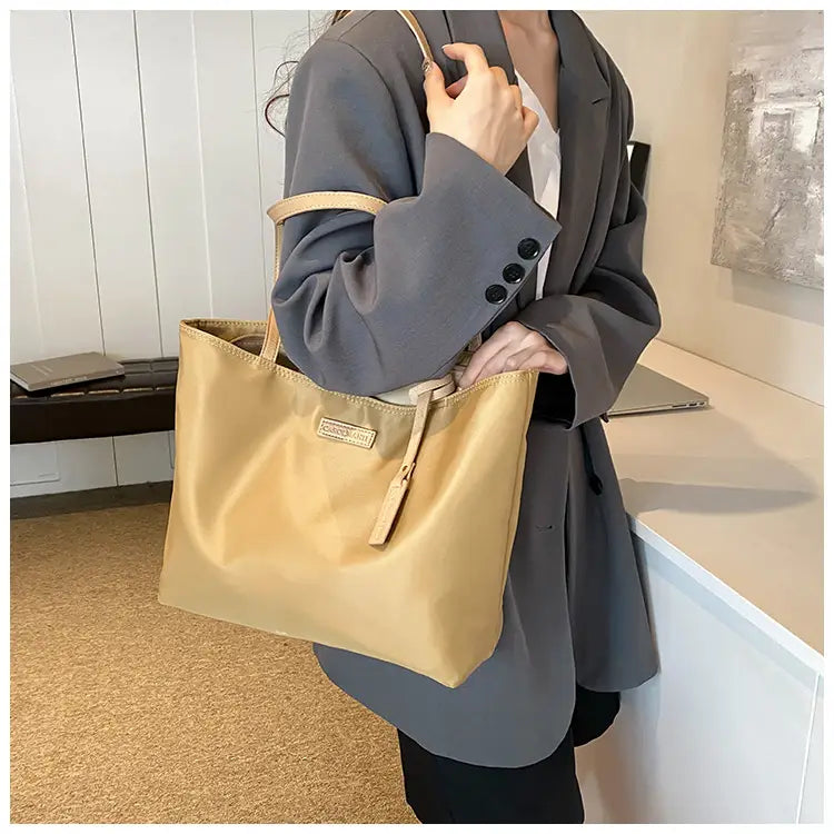 Sac à bandoulière de voyage en tissu Oxford avec poches à fermeture éclair et support de téléphone portable