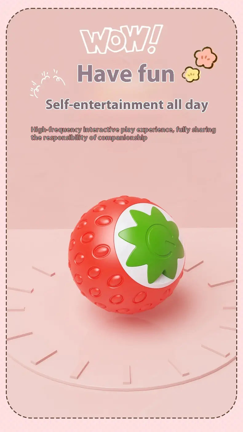 Kassipalliroheline ja oranž interaktiivne veerev kuuli mänguasi lemmikloomadele