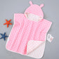 Children’s Bath Towel Cape With Cap Pure Cotton Gauze