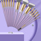 10 Lilac Purple Makeup Brush Set With Diamond