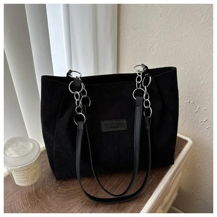 Cord -Umhängetasche mittelgroß