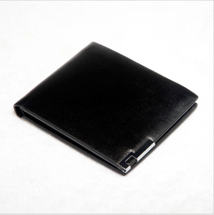 PU Leather Wallet with Secret Compartments for US and CHF Currency