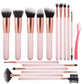 16 Makeup Brushes Suit Portable For Beginners