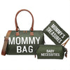 3-piece Portable Bag Set For Moms On Trips - Olive Green