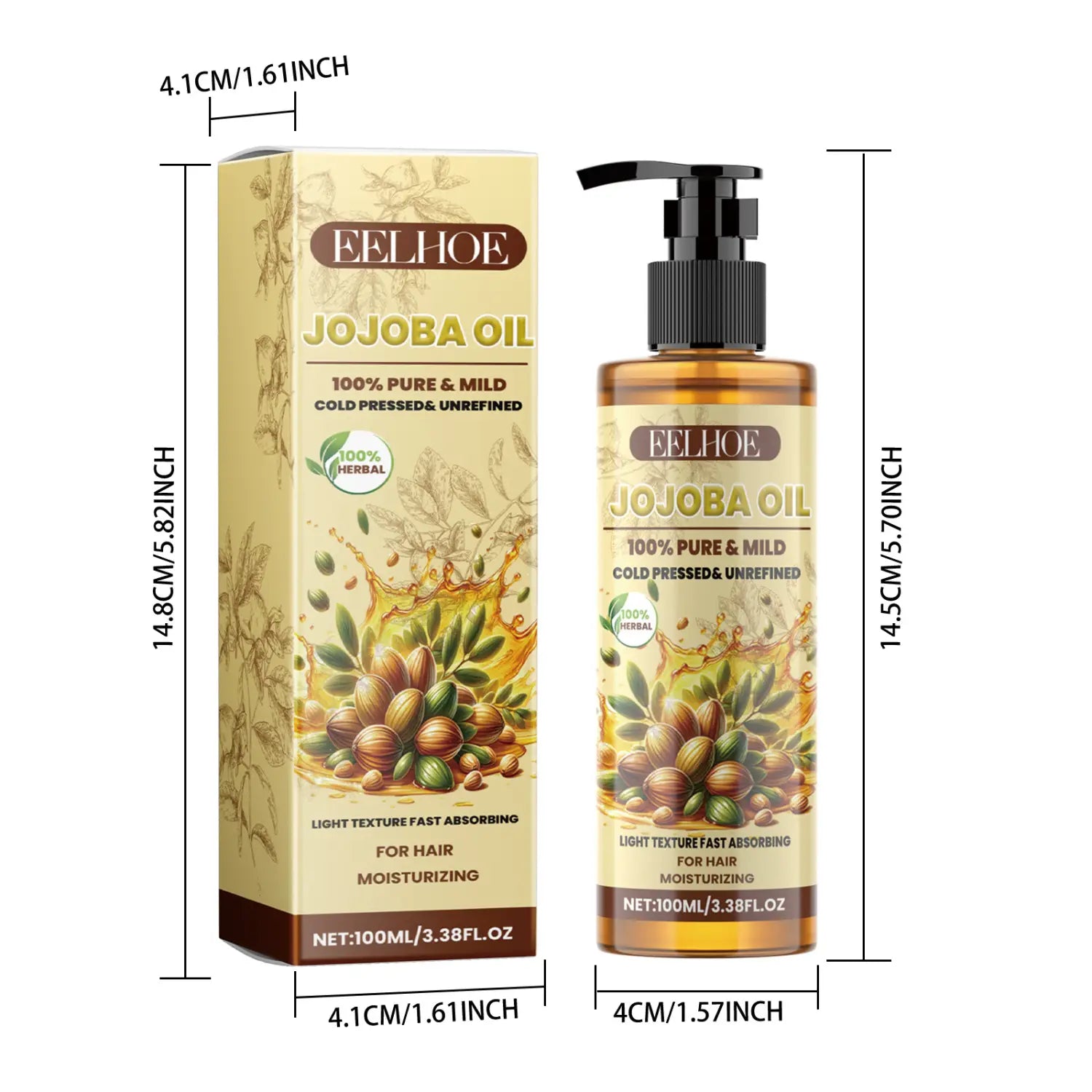 Jojoba Hair Care Essential Oil for Soft Healthy 100ml