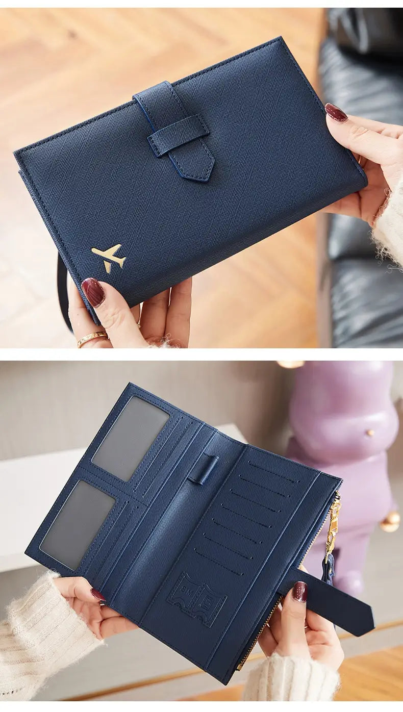 Waterproof Leather Wallet for Men and Women with RFID Blocking Protection