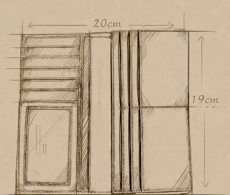 Crazy Horse Leather Long Wallet in Dark Brown Blue and Coffee Colors