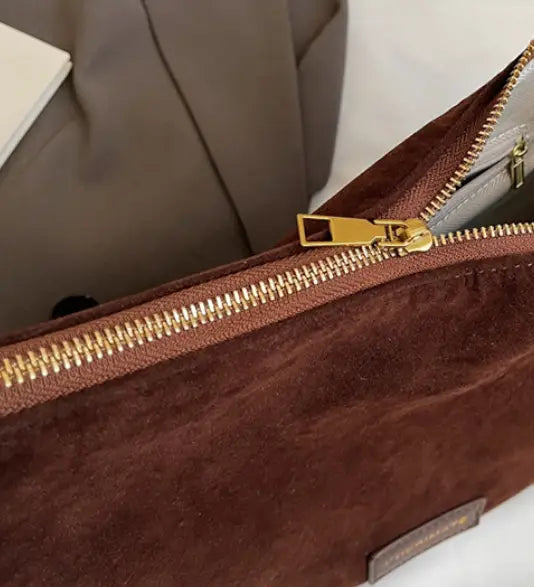 Retro Frosted Leather Maillard Crossbody Bag with Leopard Print and Varied Colors