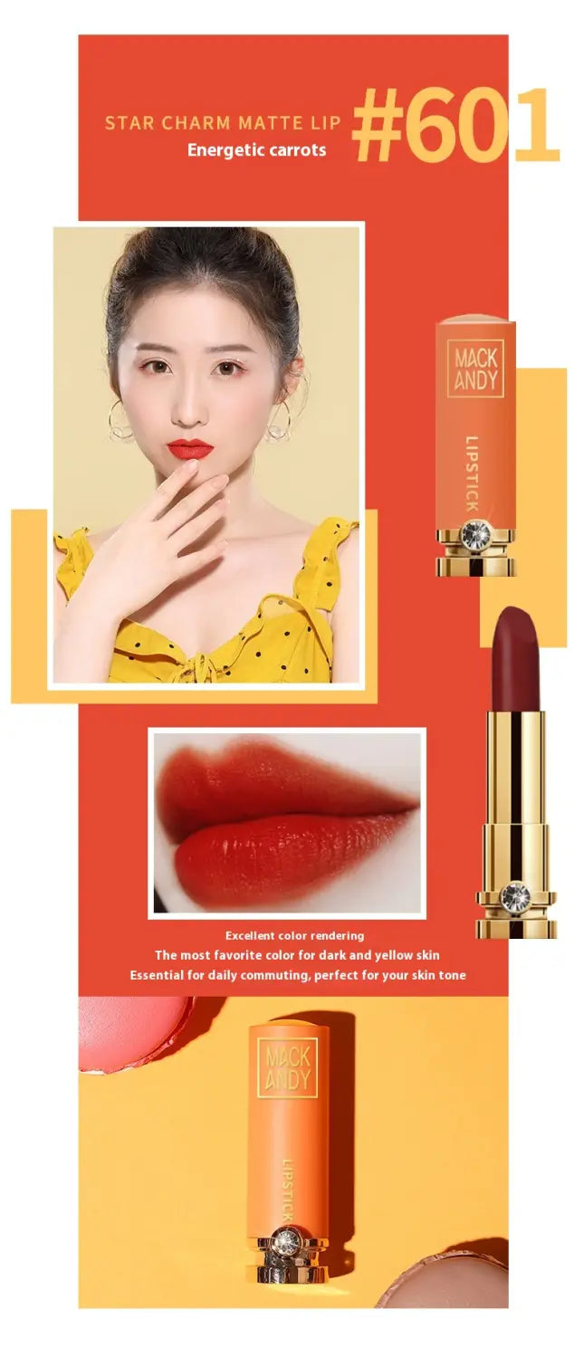 Matte Lipstick Set 5 Colors Long Lasting Waterproof Makeup for All Skin Tones