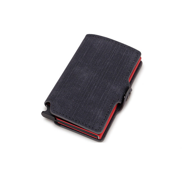 Double Box Metal Automatic Card Bag Wallet Aluminum Alloy - Aluminum Alloy Awesomeness in a Mini Wallet