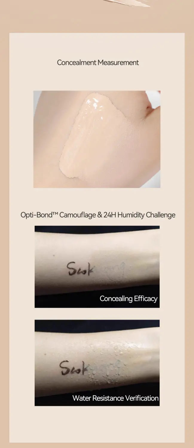 Waterproof Liquid Concealer to Improve Skin Color and Cover Imperfections
