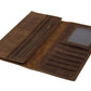 Vintage Crazy Horse Leather Long Wallet - Vintage Crazy Horse Long Wallet for Style Savvy Guys