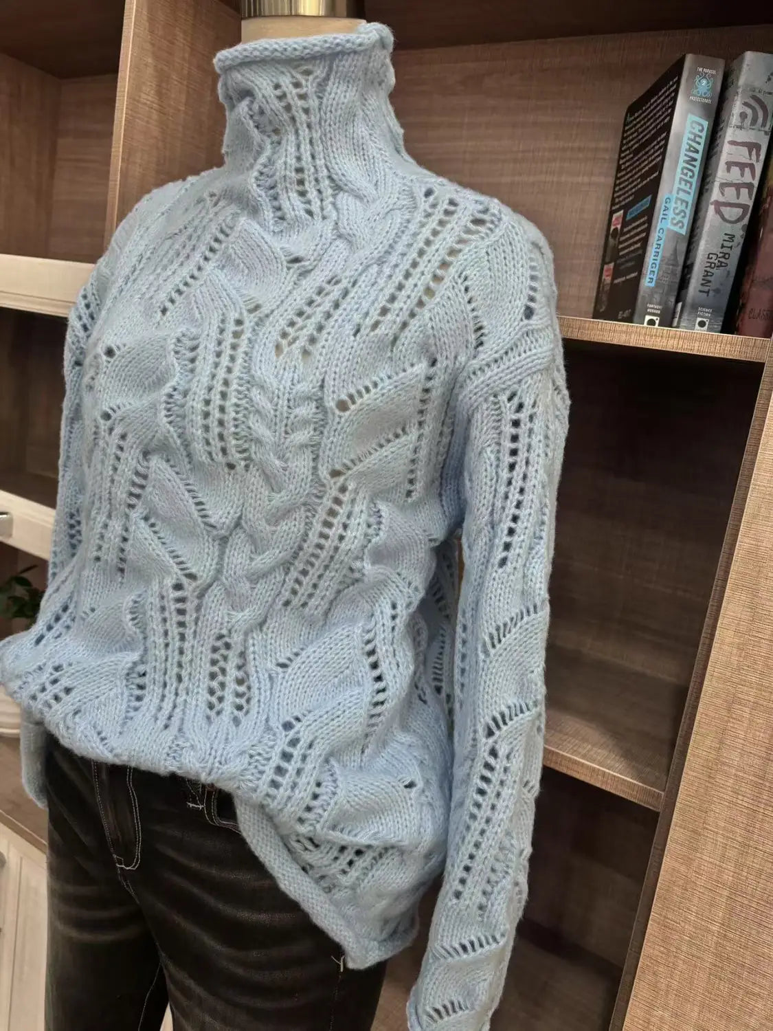 3D mintázatú gyapjúkeverék pulóver pulóver több színű és méretű nők számára